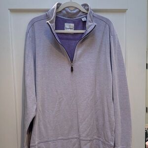 Tommy Bahama Lavender Zip-Up Sweater